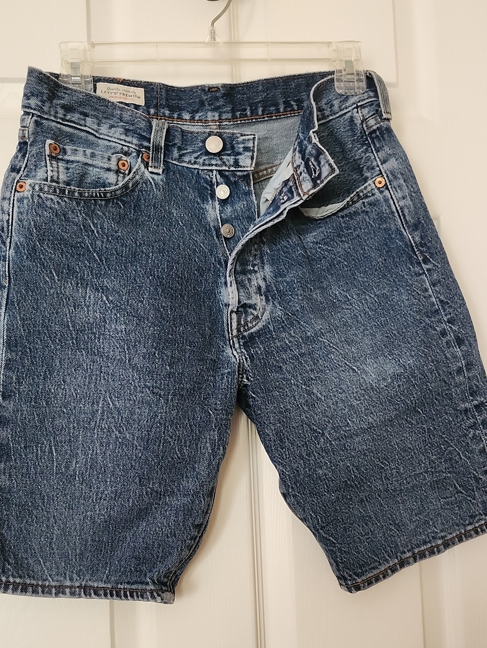 Levi's Men's Washed Blue Denim Jean Shorts